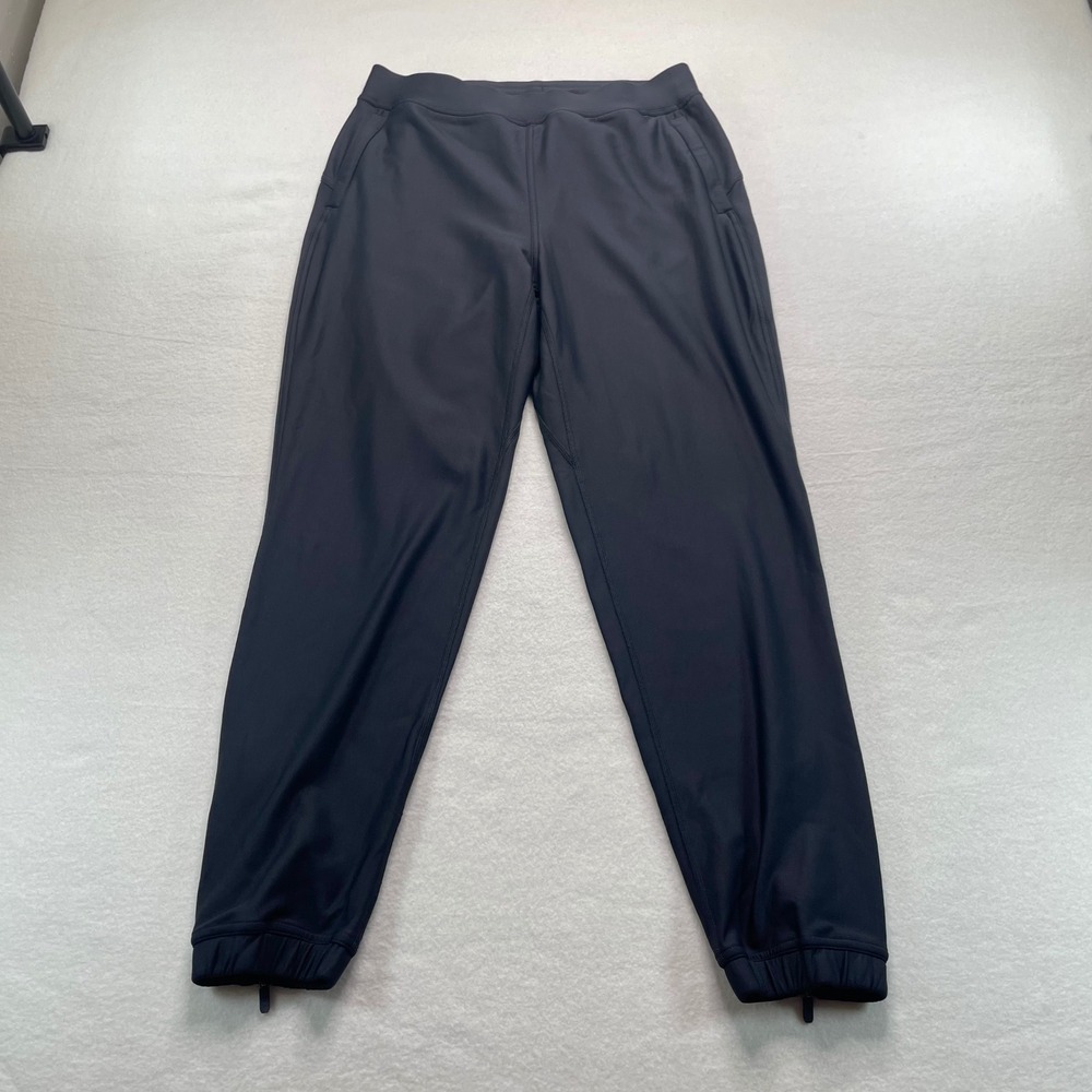 Lululemon Joggers Women 8 Black Tapered Zipper Cuff Athletic Pants
